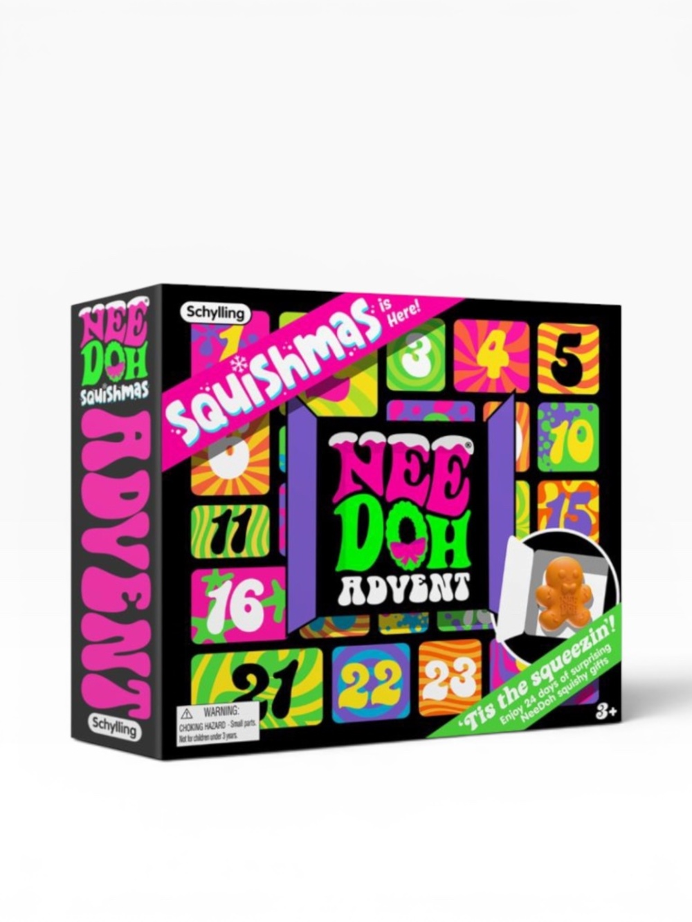 Needoh Squishmas Advent Calendar Viral Schylling Stress Toy - NEW IN BOX